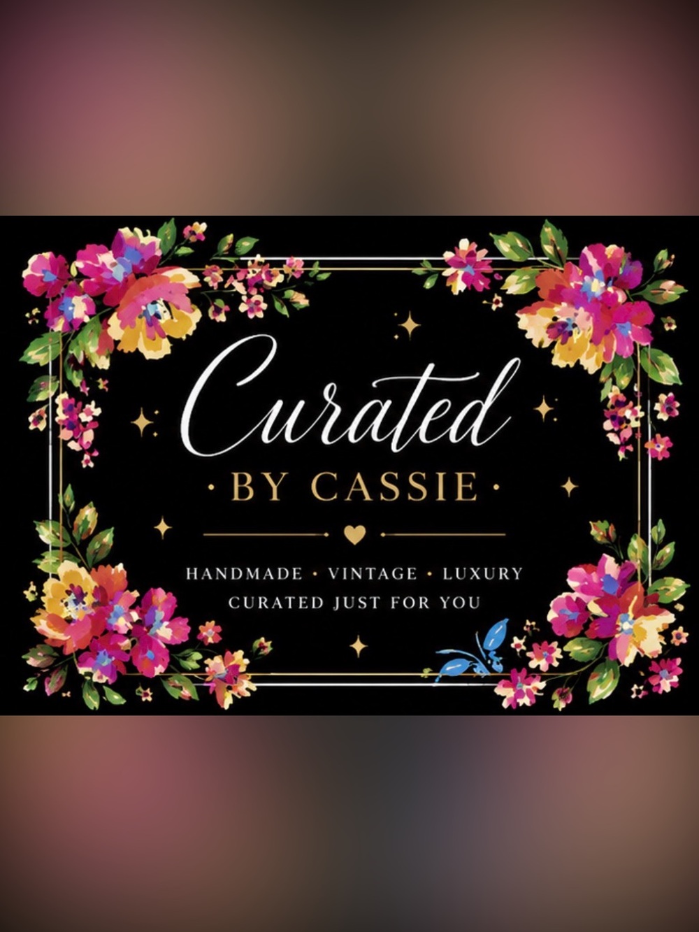 @curatedbycassie handmade jewelry on other platforms, luxury/midrange + vintage